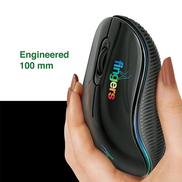 MOUSE- WIRED- FINGERS RGB-Breathe Wired Mouse with Advance Optical Technology and Breathing RGB LED Lights (Lightweight and Comfortable | Compatible with Windows®, Mac, Linux