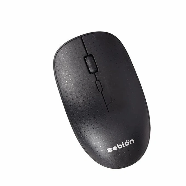 MOUSE- WIRELESS- Zebion Precision 4G Wireless Mouse, USB Nano Receiver, Adjustable DPI 800/1000/1600, Automatic Sleep State, Transmission rang Upto 10M, Required for 2 AAA Batteries, Silent Switch, Black Color