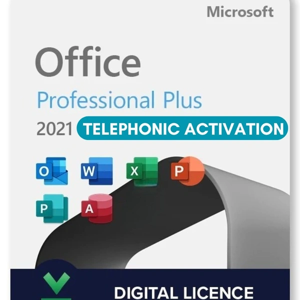 MS-OFFICE- Office Professional Plus 2021 1 User Telephone Activation Product Key
