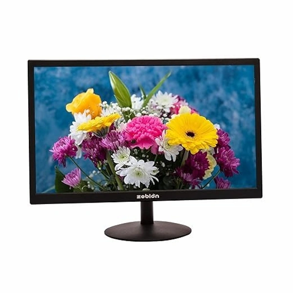 SIZE- 22"- Zebion LED Monitor with 22 HD with Supporting HDMI& VGA Input, Glossy Panel, Slim Feature and Wall mountable Monitor with high Feature