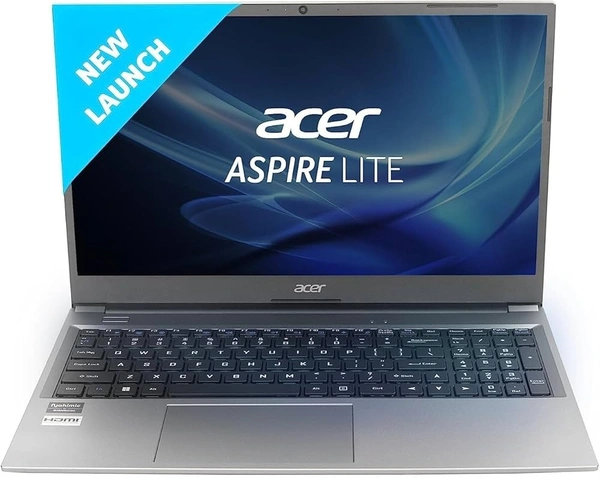 RYZEN- Acer Aspire Lite AMD Ryzen 5 5500U Premium Thin and Light Laptop (16 GB RAM/512 GB SSD/Windows 11 Home) AL15-41, 39.62 cm (15.6") Full HD Display, Metal Body, Steel Gray, 1.59 KG