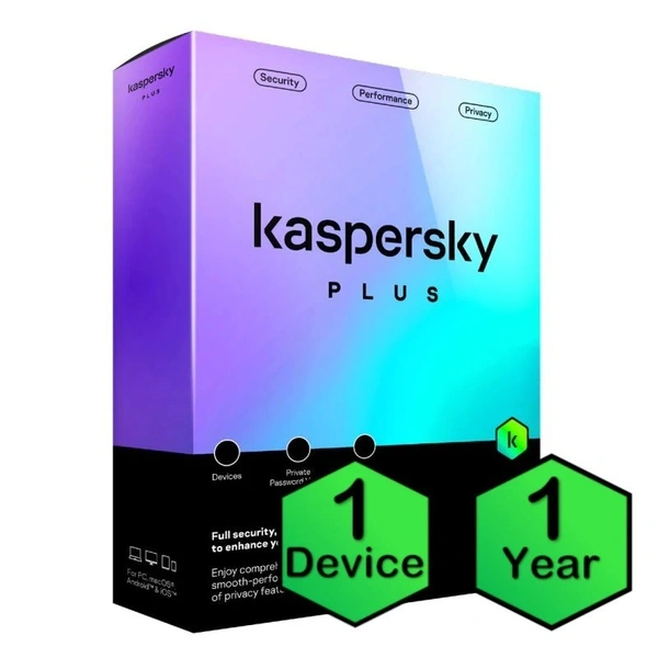 ANTIVIRUS- 1YEAR- Kaspersky Plus 1 Device 1 Year