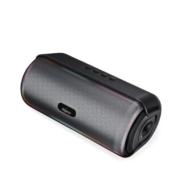 SPEAKERS- FINGERS SoundShuttle Bluetooth Portable Speaker (20 Watts, 15-hour Playtime with TWS enabled feature, RGB lights, Bluetooth, FM Radio, AUX, Micro SD, USB, Built-in Mic) – Rich Black