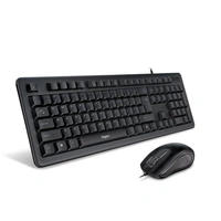 COMBO- WIRED- FINGERS FusionCombo Wired USB Keyboard and Mouse Set (Instant Access with 14 Quick Soft Touch Keys & Rupee Key)
