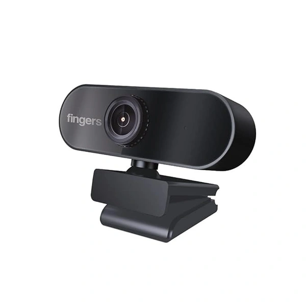 CAMERA- USB- FINGERS 720 Hi-Res Webcam with 720p Wide Angle Lens and Built-in Mic for PC Desktops and Laptops - HD Video Calling & Recording with up to 1280 x 720 Pixels