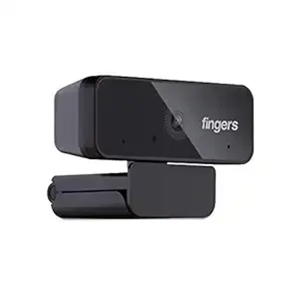 CAMERA- USB - FINGERS 1080 Hi-Res Webcam with 1080p wide angle lens and built-in Mic for PC Desktops and Laptops - HD Video Calling & Recording with up to 1920 x 1080 pixels