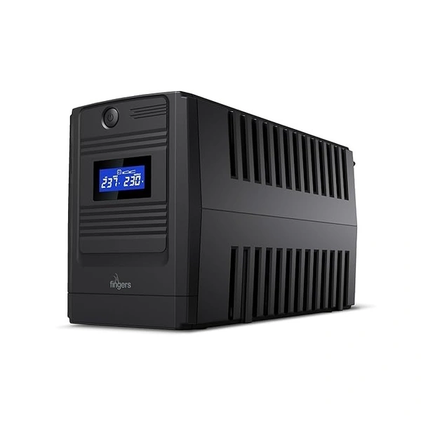 UPS- ADVANCED- FINGERS FR-1250LCD Line Interactive UPS (High power capacity 1200 VA / 720 W, 33% Faster recharge, Multi-function real-time LCD Display)
