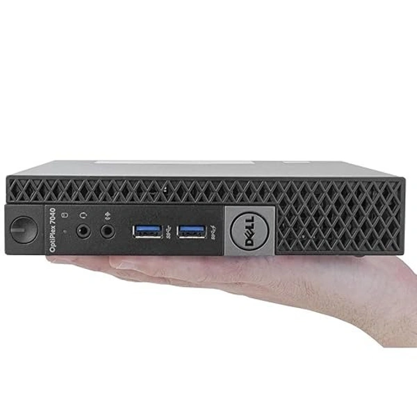 CORE I5- 6TH GEN- (Refurbished) Dell Optiplex 7040 Mini PC (Intel Core i5- 6th gen, 4 GB DDR4 RAM, 500 GB HDD , Windows 10/ 11, WiFi, MS Office|Intel HD Graphics|USB, Ethernet,DP), Black- 1 YEAR WARRENTY