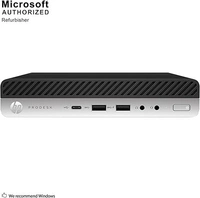 CORE I5- 7TH GEN- TINY- HP Prodesk 600 G3/ 800 G3 Micro Computer Mini PC (Intel Core i5-7500T , 4 GB DDR4 Ram, 500 GB HDD, 4K Support, DP, USB 3.0, USB-C) Win 10 Pro (Renewed)- 1 Year Warrenty