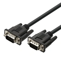 VGA CABLE- 5 MTR- LAPCARE- Lapcare Premium VGA Cable, 15Pin Male to Male (5 M)-Black- 1 Year Warrenty