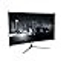 SIZE- 32" - Geonix Argon 32 Inch LED Curved Monitor 80.01 CM(32''),75Hz Refresh Rate,4000:1 Contrast Ratio,Max. Res. 1920X1080(16:9),4.5ms Response Time, 16.7M(8Bit) Display Color with 2X2W built In Speaker,White