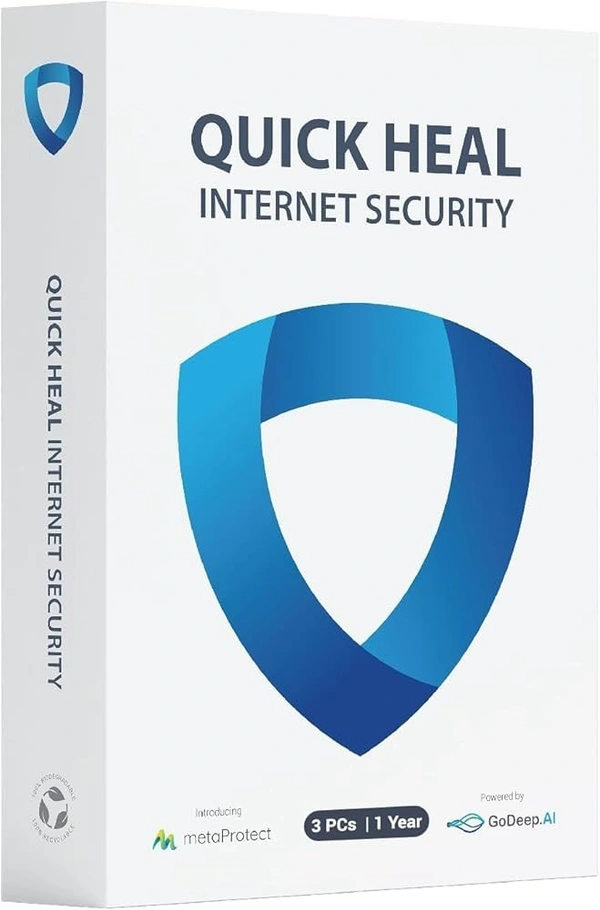 ANTIVIRUS- 1YEAR- 3PC- Quick Heal Internet Security 3 PCs, 1 Year