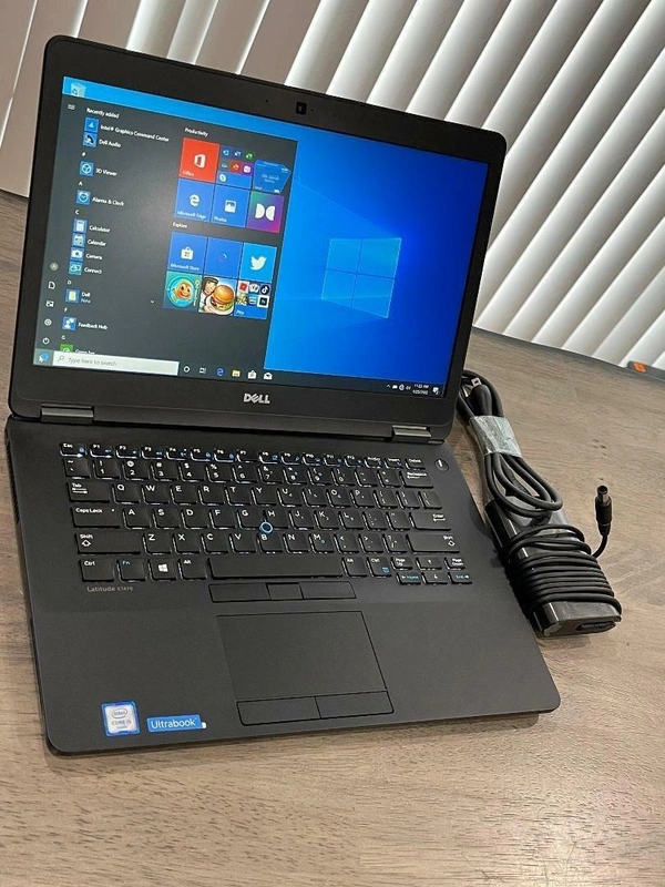 CORE I5- 6TH GEN- (Renewed) Dell Latitude Laptop E7470/ E7480 Intel Core I5 - 6300U Processor, 8 GB Ram  & 256 GB SSD Drive Sata, 14.1" FHD Screen/ BTW/ Wifi/ Win 10 Pro + Adapter I