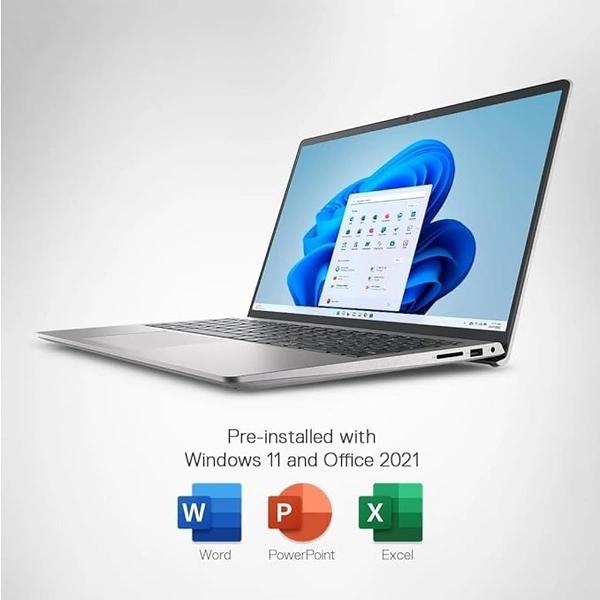 CORE I3- 12TH GEN- DELL INSPIRON 3520- Intel Core i3-1215U Processor, 8GB, 512GB, 15.6" (39.62cm) FHD Display, Win 11 + MSO'21, 15 Month McAfee Antivirus, Silver, Thin & Light-1.65kg