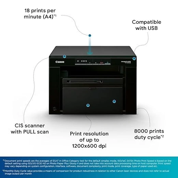 LASERJET- Canon MF3010 Digital Multifunction Laser Printer, Black, Standard