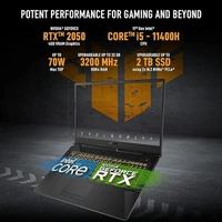 CORE I5- 11TH GEN- ASUS TUF Gaming F17, Intel Core i5-11400H 11th Gen, 17.3-inch (43.94 cm) FHD 165Hz, Gaming Laptop (16GB/512GB SSD/4GB NVIDIA GeForce RTX 2050/Win 11/ RGB Backlit KB/Black/2.60 kg), FX706HF-NY040W