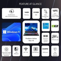 CORE I5- 13TH GEN- Acer Predator Helios Neo 16 Gaming Laptop 13th Gen Intel Core i5 Processor (16 GB/512 GB SSD/Windows 11 Home/NVIDIA ® GeForce RTX ¢ 4050) PHN16-71, (16") WUXGA Display