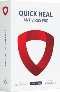 ANTIVIRUS- MULTIUSER- 1YEAR- 2PC- Quick Heal Antivirus Pro Latest Version - 2 PCs, 1 Year | AI Based Device Security for Laptop | Email and Browsing Protection 