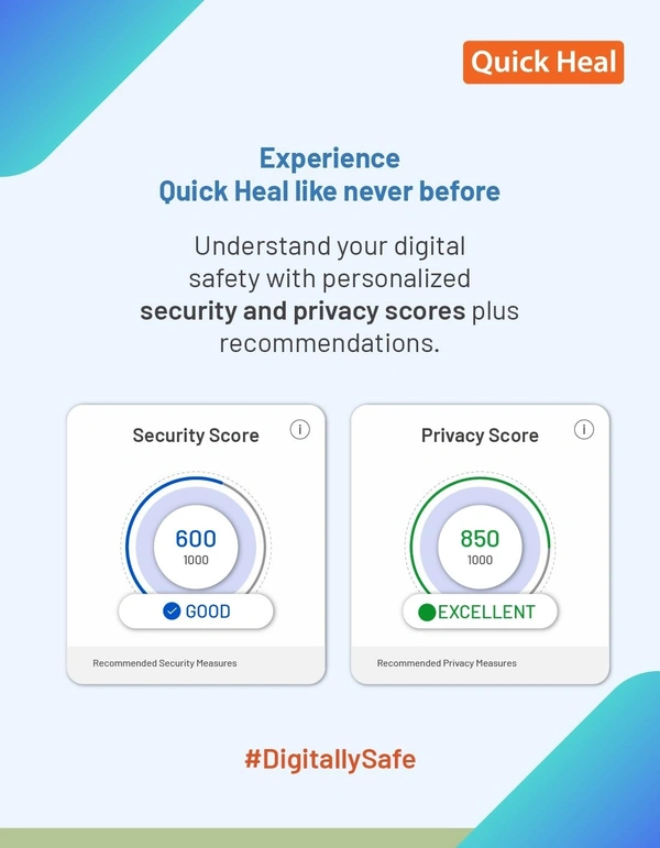 ANTIVIRUS- MULTIUSER- 1YEAR- 5PC- Quick Heal Antivirus Pro Latest Version - 5 PCs, 1 Years | AI Based Device Security for Laptop | Email and Browsing Protection