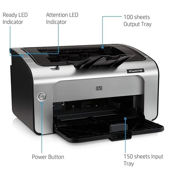 LASERJET- HP Laserjet Pro P1108 Plus Single Function Monochrome Laser Printer