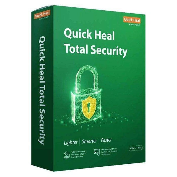 ANTIVIRUS- 1YEAR- 10PC- Quick Heal | Total Security Latest Version | 10 Users | 1 Year