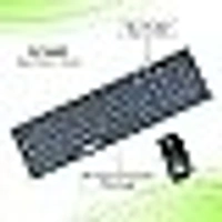 COMBO- WIRELESS- ZEBION G1600 Wireless Keyboard Mouse Combo with Nano Receiver, Slim,Elegant and Ergonomic chiclet Design, Tested with Over 15 Million keystrokes and clicks,1000 DPI,Durable Body (Black)