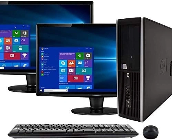 CORE I5- 2ND GEN- BRANDED SET- (Renewed) HP Elite 8200 Desktop( Core i5/4 GB/500GB/Windows 10 Home) with 17-inch monitor (43.18 cm) , Black