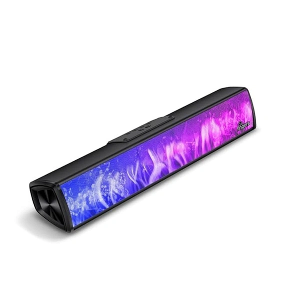 SPEAKERS- FINGERS SoundFlame (India’s First Portable Speaker with Flame effects, Deep Bass 16 W, Bluetooth v5.3, USB, MicroSD, AUX, Magnetic Remote Control) – Rich Black