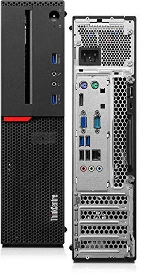 CORE I5- 6TH GEN- (Refurbished) Lenovo ThinkCentre M700 Desktop (6th Gen Core i5- 8 GB / 500 GB HDD / Windows MS Office Intel HD Graphics), Black.