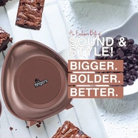 SPEAKERS- FINGERS Brownie2 Portable Speaker (15 Hours Playback | Bluetooth, FM Radio, USB, MicroSD, AUX),Choco Brown