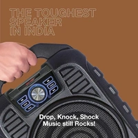 SPEAKERS- FINGERS Knockout Rugged 32 Watt Truly Wireless Bluetooth Portable Speaker (Black)