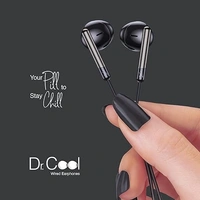 EARSET- FINGERS Dr. Cool Wired Earphones (Ear-shaped Dual Tone Earbuds | Golden L Pin Connector)- 1 Year Warrenty