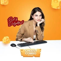 COMBO- WIRED- FINGERS Cheesy Combo Wired Keyboard and Mouse Set