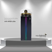 CABINET- RGB- FINGERS RGB-Admiral Polycarbonate Computer Case - Black