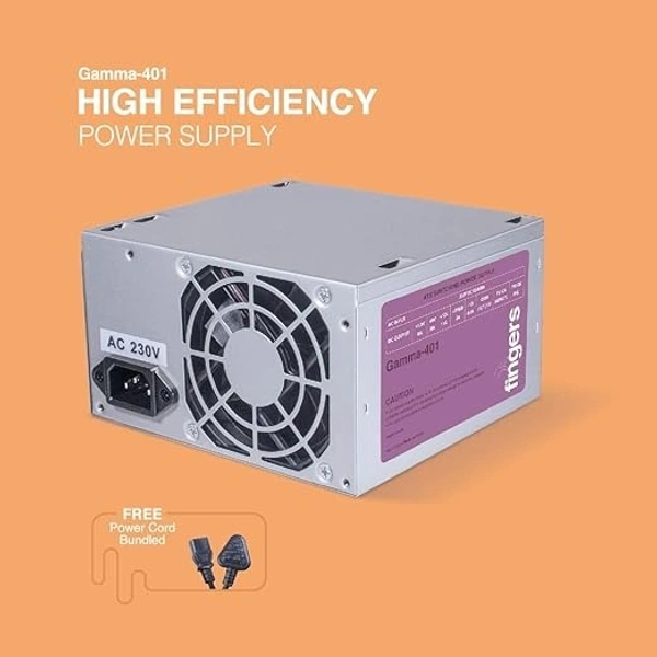 SMPS- FINGERS Gamma-401 High Efficiency Power Supply SMPS (250 W Peak Power Delivery | with 8 cm Fan)