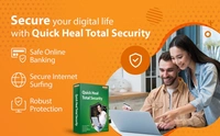 ANTIVIRUS- 3YEAR- 5PC- Quick Heal Total Security - 5 Users, 3 Years | AI Based Device Security for Windows PC | Banking and Browsing Protection | Dark Web Monitoring and Parental Control