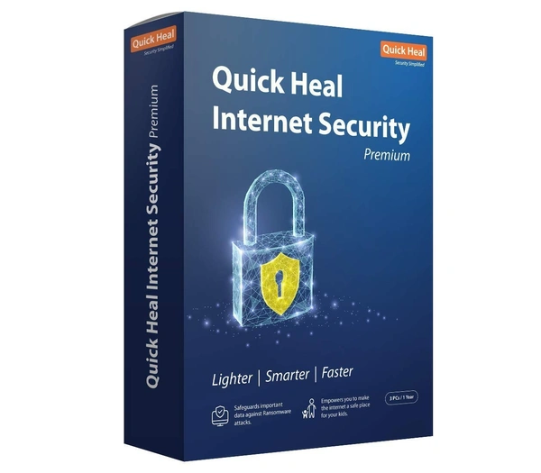 ANTIVIRUS- 1YEAR- 3PC- Quick Heal Internet Security 3 PCs, 1 Year