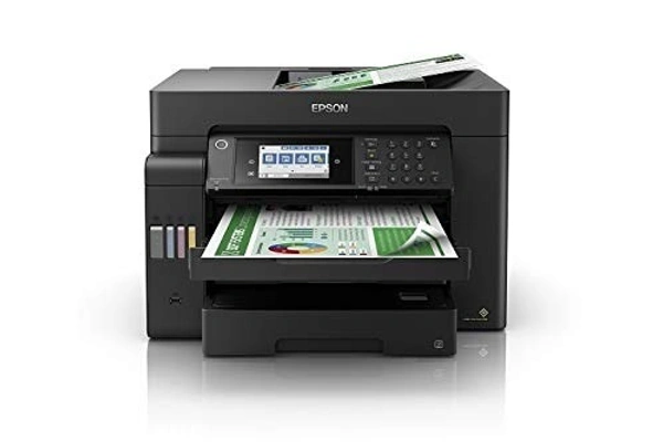 TANK SYSTEM- Epson EcoTank L15150 Print, Scan, Copy, Fax, ADF, Auto Duplex,WiFi,Network A3 Printer, Black, Medium