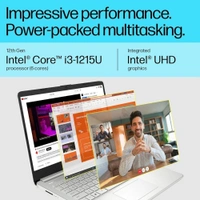 CORE I3- 12TH GEN- HP 15S-  FQ5326TU Intel Core i3-1215U,15.6 inch(39.6 cm),FHD,Anti-Glare,8 GB DDR4,512 GB SSD,Windows 11,MSO,Dual Speakers,1.69 kg,Natural Silver,