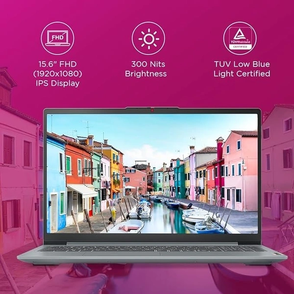 CORE I5- 12TH GEN- Lenovo IdeaPad Slim 3 12th Gen Intel Core i5-12450H 15.6" (39.6cm) FHD IPS Thin & Light Laptop (16GB/512GB SSD/Win 11/Office 21/Backlit KB/Alexa Built-in/3 Mon Game Pass/Arctic Grey/1.6Kg), 83ER008GIN
