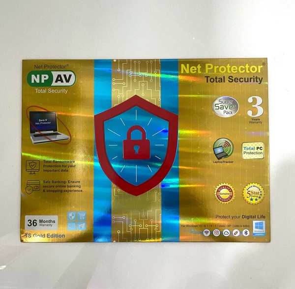ANTIVIRUS- 3 YEAR- Net Protector Antivirus for PC | Total Security 2024 | 1 PC | 3 Years | Email Delivery in less than 1 MIN