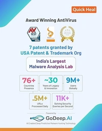 ANTIVIRUS- MULTIUSER- 1 YEAR- 3PC- Quick Heal | Total Security Latest Version | 3 Users | 1 Year