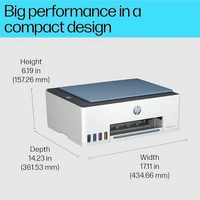 TANK SYSTEM- HP Smart Tank 585 All-in-One WiFi Colour Wireless Home Inkjet Printers(Upto 6000 Black and 6000 Colour Pages Included in The Box). - Print, Scan & Copy for Office/Home