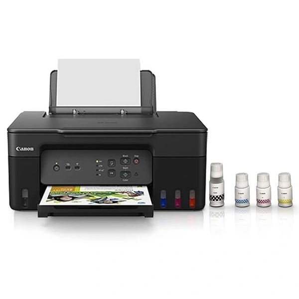 TANK SYSTEM-  Roll over image to zoom in Canon PIXMA MegaTank G3730 All-in-one (Print, Scan, Copy) Wireless Inktank Printer with Small Size Ink Bottles, Scan