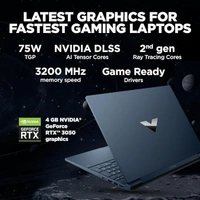 RYZEN- GAMING- HP Victus Gaming Laptop,Windows 11 Home,AMD Ryzen 5 5600H,4Gb RTX 3050 Gpu,15.6-Inch (39.6 Cm),Fhd,IPS,144Hz,16Gb Ddr4,512Gb Ssd,Backlit Kb,B&O,9Ms Response Time,Dual Speakers (Blue,2.37 Kg),Fb0106Ax