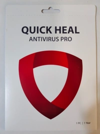 ANTIVIRUS- 1YEAR- 1PC-  Click to open expanded view Quick Heal | Antivirus Pro | 1 user | 1 Year | AI Based Device Security for Laptop | Email and Browsing Protection (Email Delivery in 1 Hour- No CD)