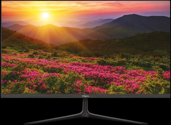 SIZE- 27" - FINGERS Satin-2722 LED Monitor (27 Screen Size, 1920 x 1080 IPS FHD Resolution, Low Power Consumption, Anti-Glare Screen Display, HD Interface + VGA + Audio Out Connectivity)