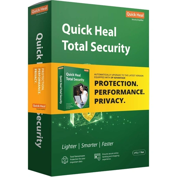 ANTIVIRUS- 1YEAR- 5PC- Quick Heal | Total Security Latest Version | 5 Users | 1 Year 