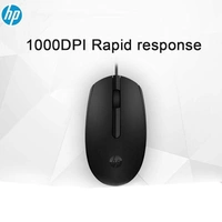 MOUSE- WIRED- HP M10 Wired USB Mouse with 3 Buttons High Definition 1000DPI Optical Tracking and Ambidextrous Design