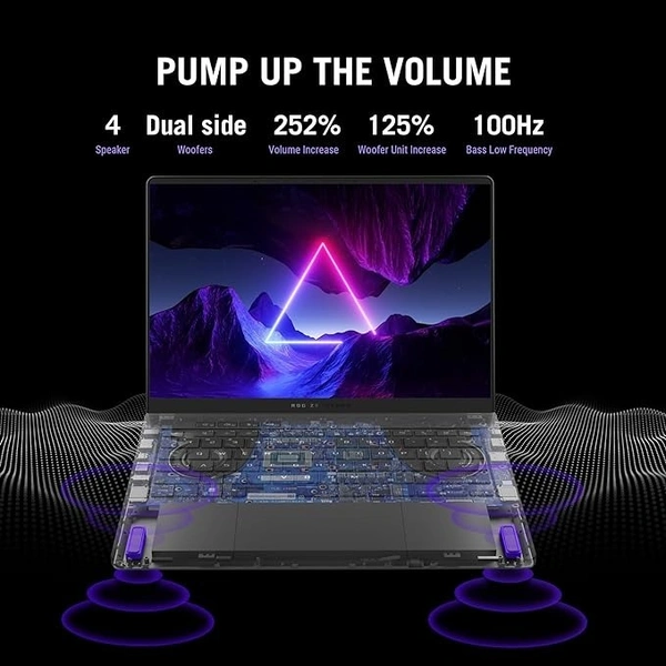 RYZEN- GAMING- ASUS ROG Zephyrus G14 (2024), AMD Ryzen 9 8945HS, 14.0-inch 3K OLED 120Hz, Gaming Laptop (16GB/1TB SSD/NVIDIA GeForce RTX 4060 /Windows 11/Eclipse Gray/1.50 Kg), GA403UV-QS085WS